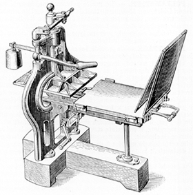 Presse à bras en fer de Charles Stanhope (1753-1846), inventée en 1795