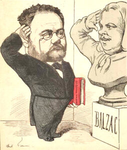 Émile Zola, par André Gill, « Les Hommes d’aujourd’hui », septembre 1878