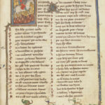 Incunable médiéval d'"Yvain, le chevalier au Lion"